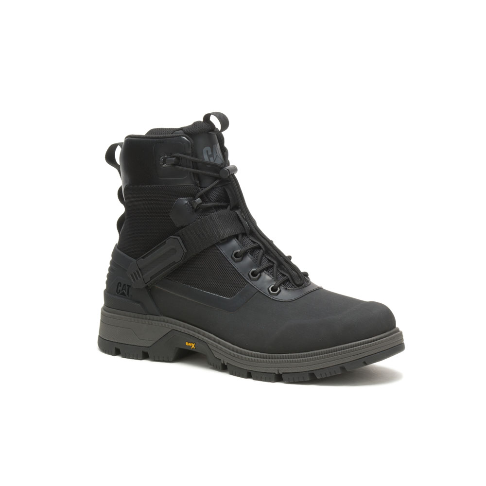 Caterpillar Leverage Buckle - Mens Hiking Boots - Black - NZ (841UYRNKE)